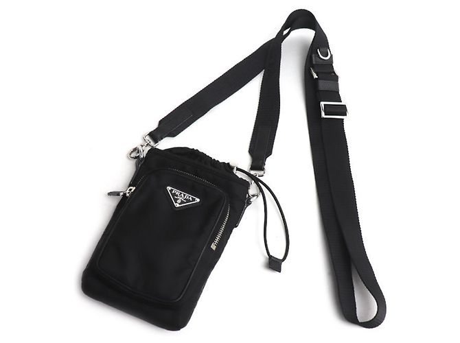 Prada Borsa a tracolla per smartphone in Tessuto Re-Nylon