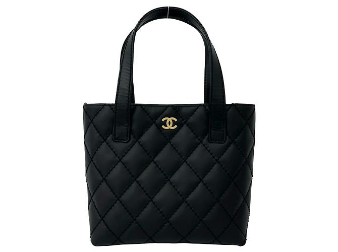Borsa in pelle CHANEL Wild Stitch Coco Mark