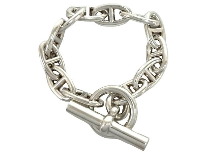 Hermès Pulseira HERMES Chaine d'Ancre GM com pingente