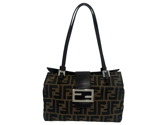 FENDI Vintage Zucca FF Pattern Tote Handbag