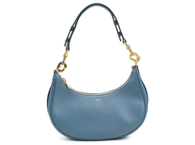 Céline Bolso de hombro Celine de piel azul
