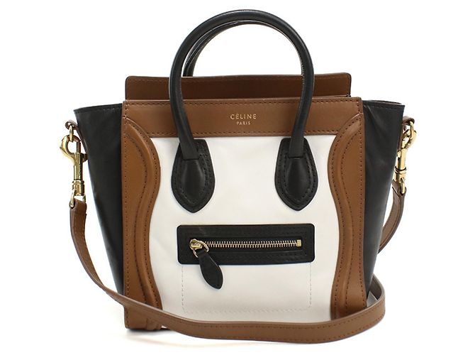 Luggage Céline Borsa a mano Celine in pelle marrone