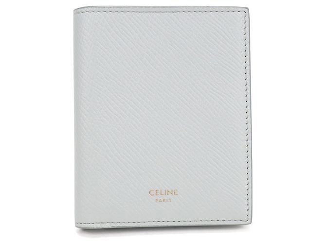 Céline Celine Blue Leather Bi-fold Wallet