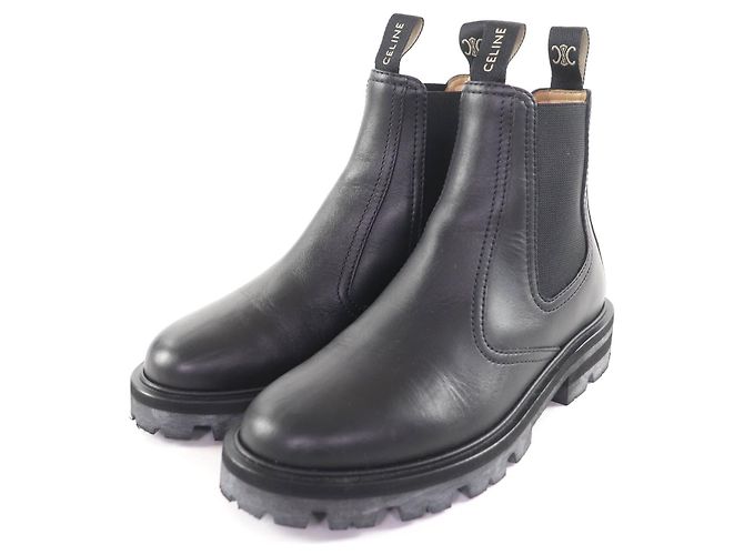 Céline CELINE Margaret Chelsea Boots Leather Boots