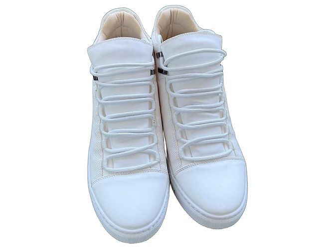 Autre Marque Sneakers Alte in Pelle Bianche