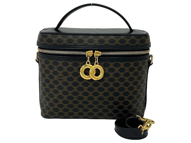 Edge Céline Sac à bandoulière 2-way en cuir CELINE Macadam Blazon Patterned