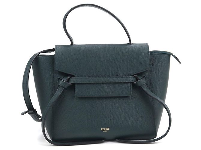 Belt Bag Céline Celine Handtasche aus grünem Leder