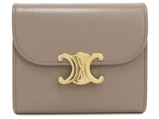 Triomphe Céline Portafoglio tri-fold Celine in Gray