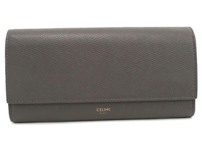 Céline Cartera larga bi-fold Celine en Gray