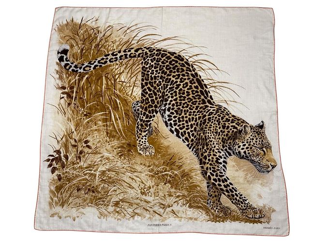 Hermès Hermes Carre Geant 140 Pantherapaldus Leopard Shawl