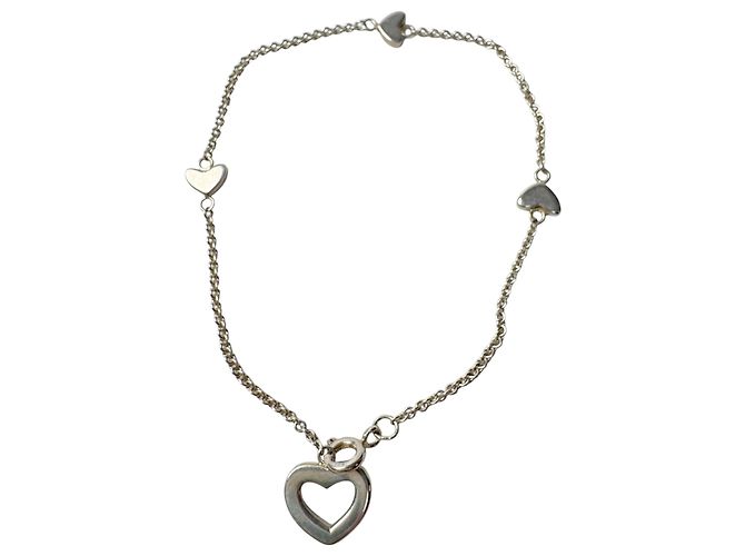 Autre Marque Tiffany & Co. Silberarmband mit Anhängern