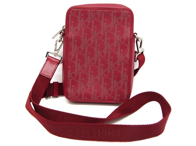 Borsa a tracolla in pelle Christian Dior Oblique