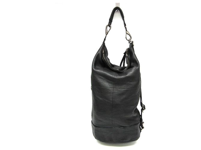 Givenchy 3.G.V 2-Way Tasche aus schwarzem Leder