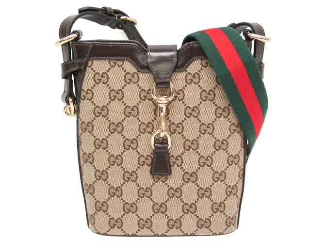 Borsa a secchiello mini Gucci GG Canvas