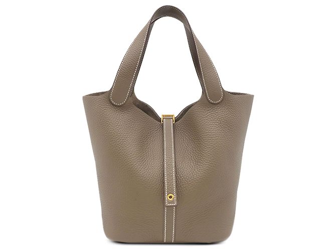 Hermès Gray Clemence Picotin Lock 22