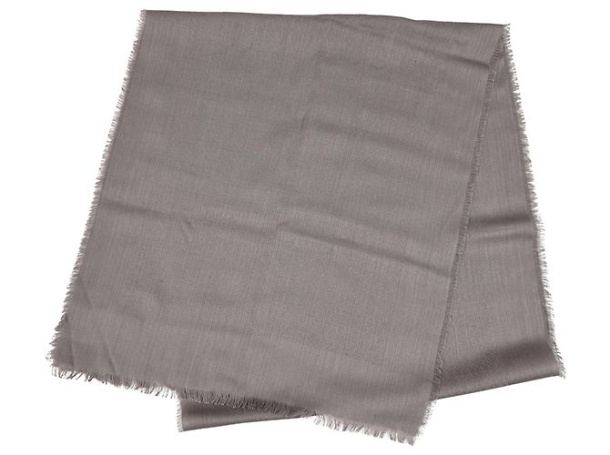 Loewe Purple Wool Silk Stole