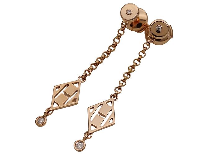 Hermès Hermes Pink Gold Stud Earrings