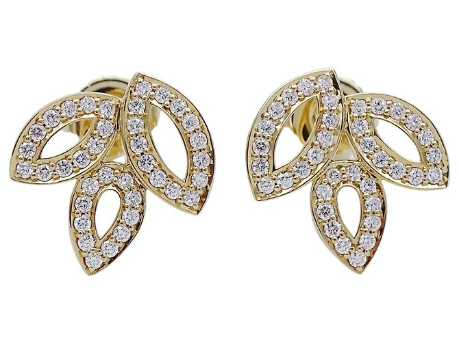 Orecchini a lobo Harry Winston in oro giallo 18K