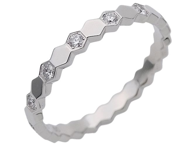 Anillo Alianza Chaumet en Oro Blanco 18K