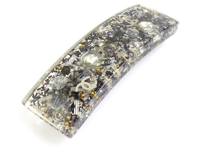 Barrette Chanel Navy e Silver