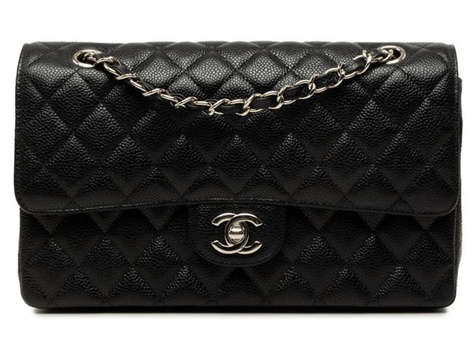 Bolsa de Ombro Chanel Coco Mark Matelassé Double Flap