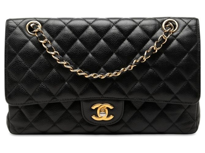 Borsa a tracolla con catena Chanel Matelassé Coco Mark Double Flap