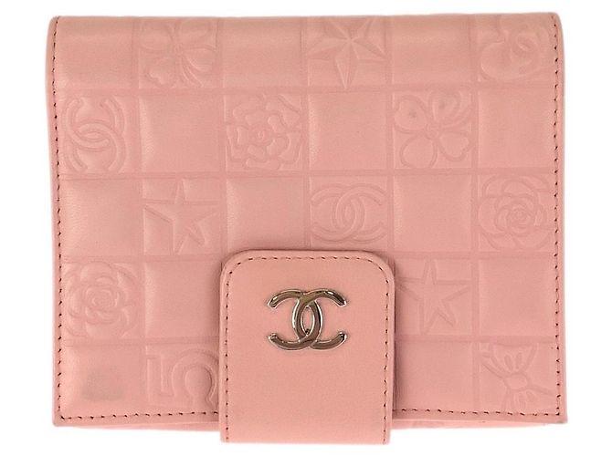 Cartera Chanel Coco Mark Icon Chocolate Bar de piel de cordero