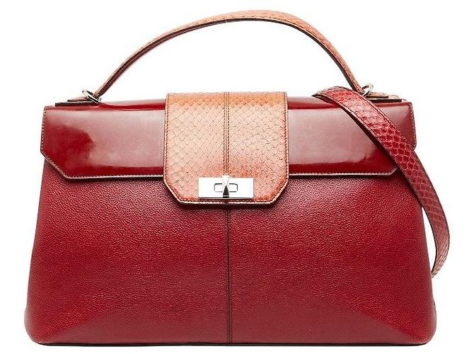 Bolsa 2way Cartier Classic Feminine em couro, python e esmalte