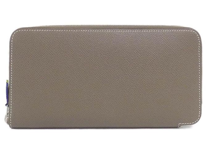 Hermès Hermes Sangles Silk In Classic Epsom Long Wallet
