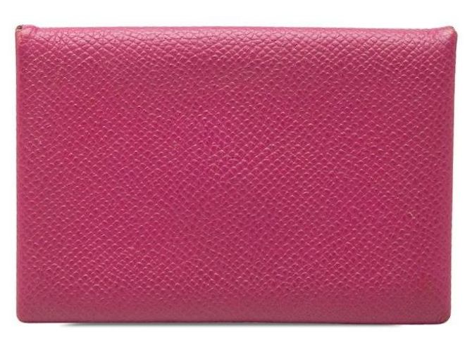 Hermès Hermes Calvi Leather Card Case