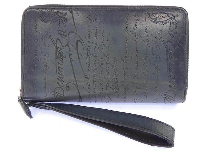 Portefeuille long zippé en cuir Taliscrit Berluti