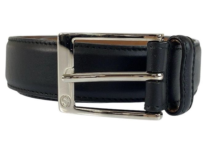 Gucci Gürtel aus schwarzem Leder