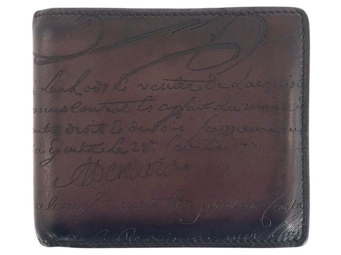 Berluti Caligraphie Scritt Leather Wallet