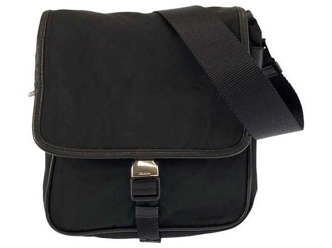 BOLSA DE OMBRO PRADA TESSUTO