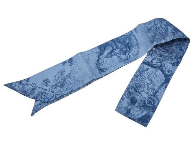 Christian Dior Sciarpa stretta in seta Dior Mitzah Toile de Jouy Sauvage