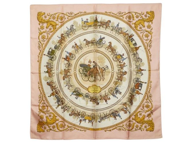 Hermès Pañuelo de seda Hermes LA PROMENADE DE LONGCHAMPS