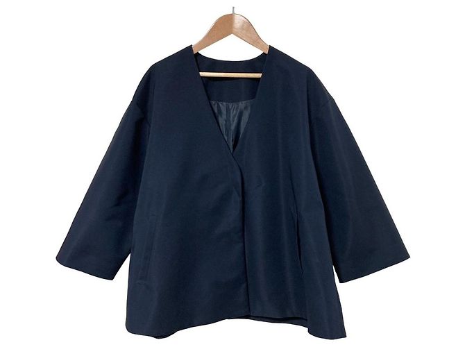 Autre Marque Anplegant A-Line No Collar Short Coat