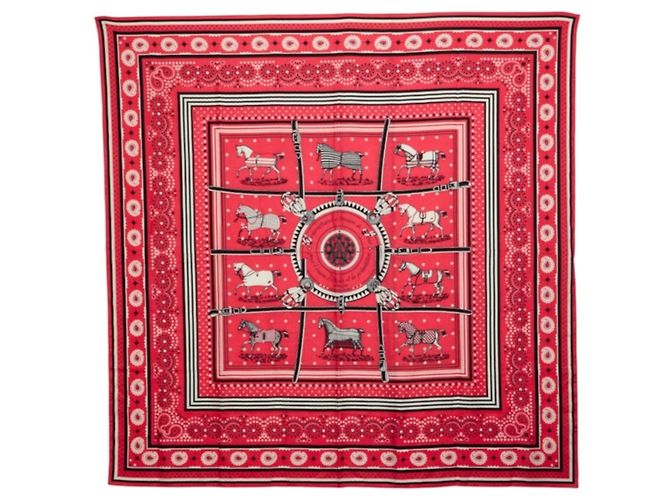 Hermès Xale de cashmere e seda rosa Hermes