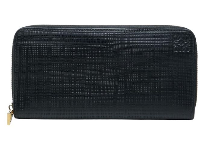 Loewe Black Leather Long Wallet