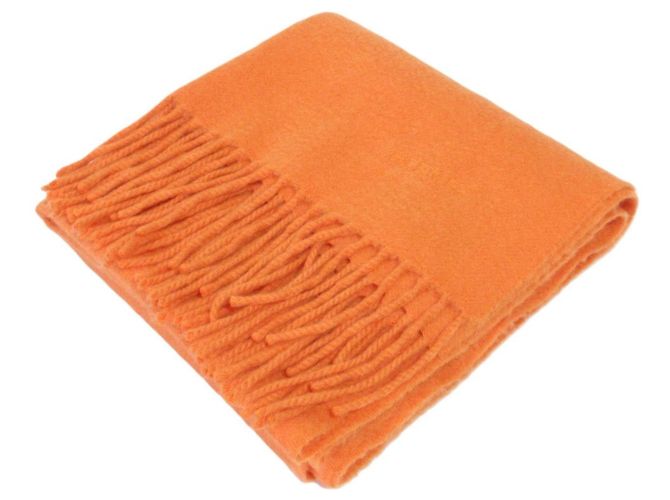 Hermès Hermes Cashmere Stole in Orange