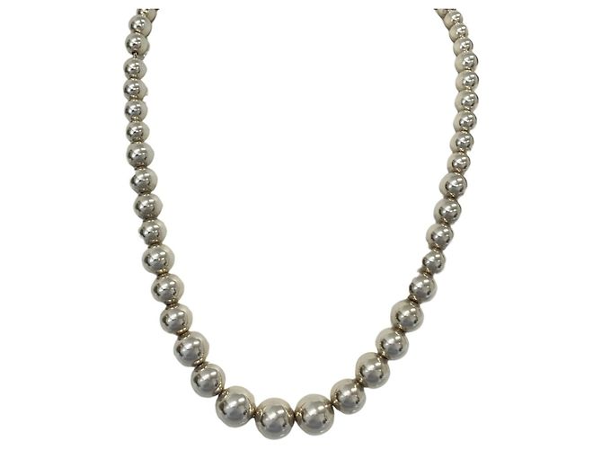 Autre Marque Collar Tiffany & Co. Graduated Silver Ball