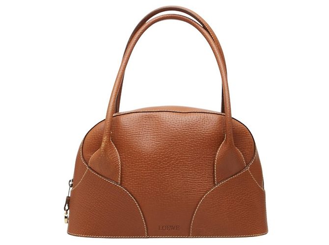 Sac à main Loewe Vintage en cuir marron
