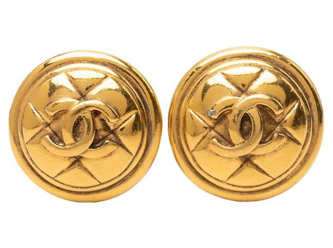 Orecchini Chanel Vintage Matelassé Coco Mark