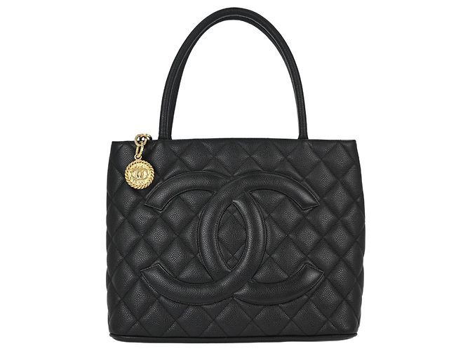 Chanel Medallion Quilted Caviar