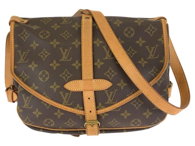 Borsa a tracolla Louis Vuitton Monogram Saumur 30