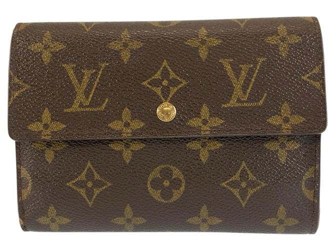 Louis Vuitton Monogram Portefeuille Tresor Etui Papier Tri-fold Wallet