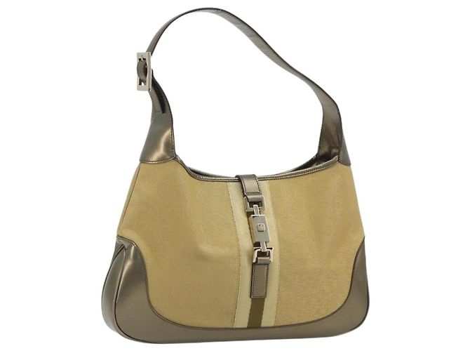 Gucci Web Jackie O Hobo Canvas Medium