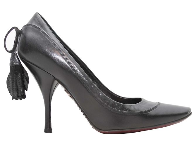 Black Louis Vuitton Tassel Pumps Size 37