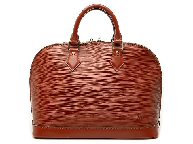 Sac à main Louis Vuitton Epi Alma PM Marron