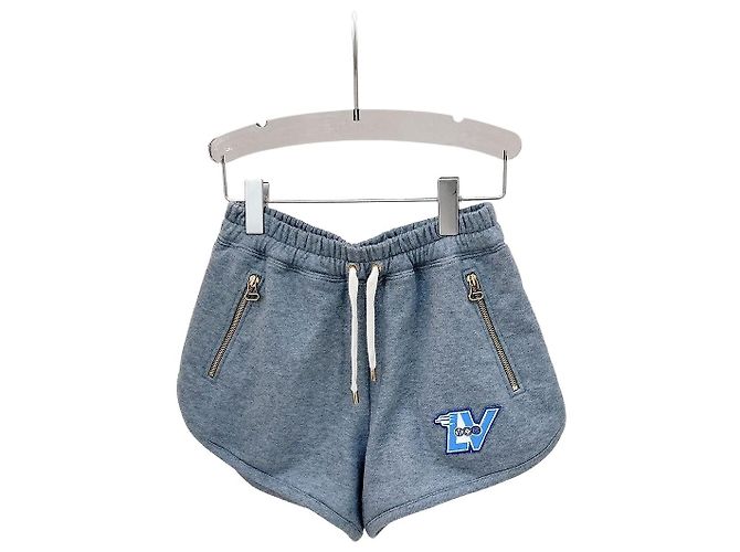 Shorts desportivos Louis Vuitton de algodão cinzento